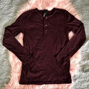 H&M Men’s Three-button Henley ⚠️$3 IF BUNDLED⚠️